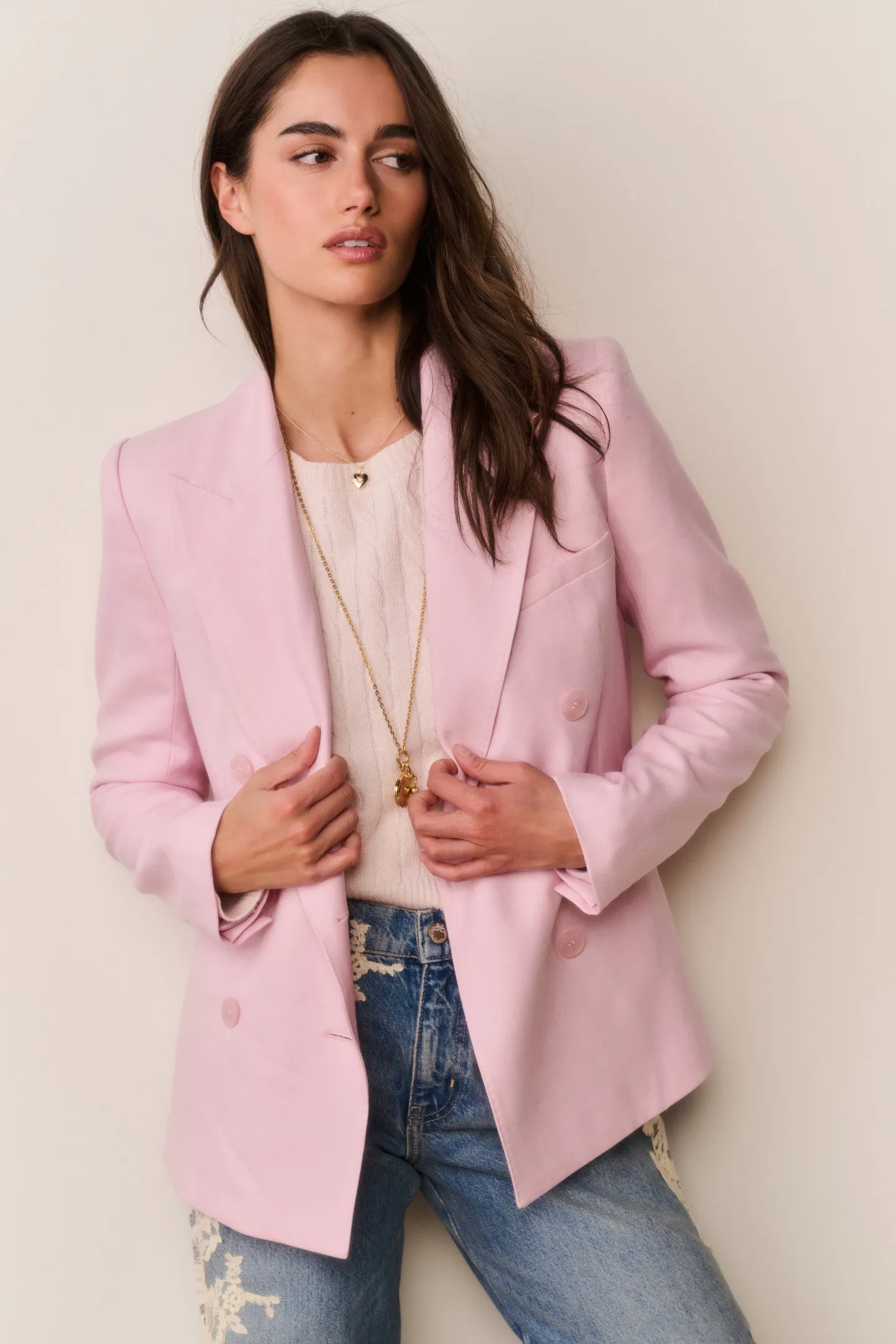 Gillian Linen-Cotton Bow Blazer sold by LoveShackFancy product image thumbnail 2