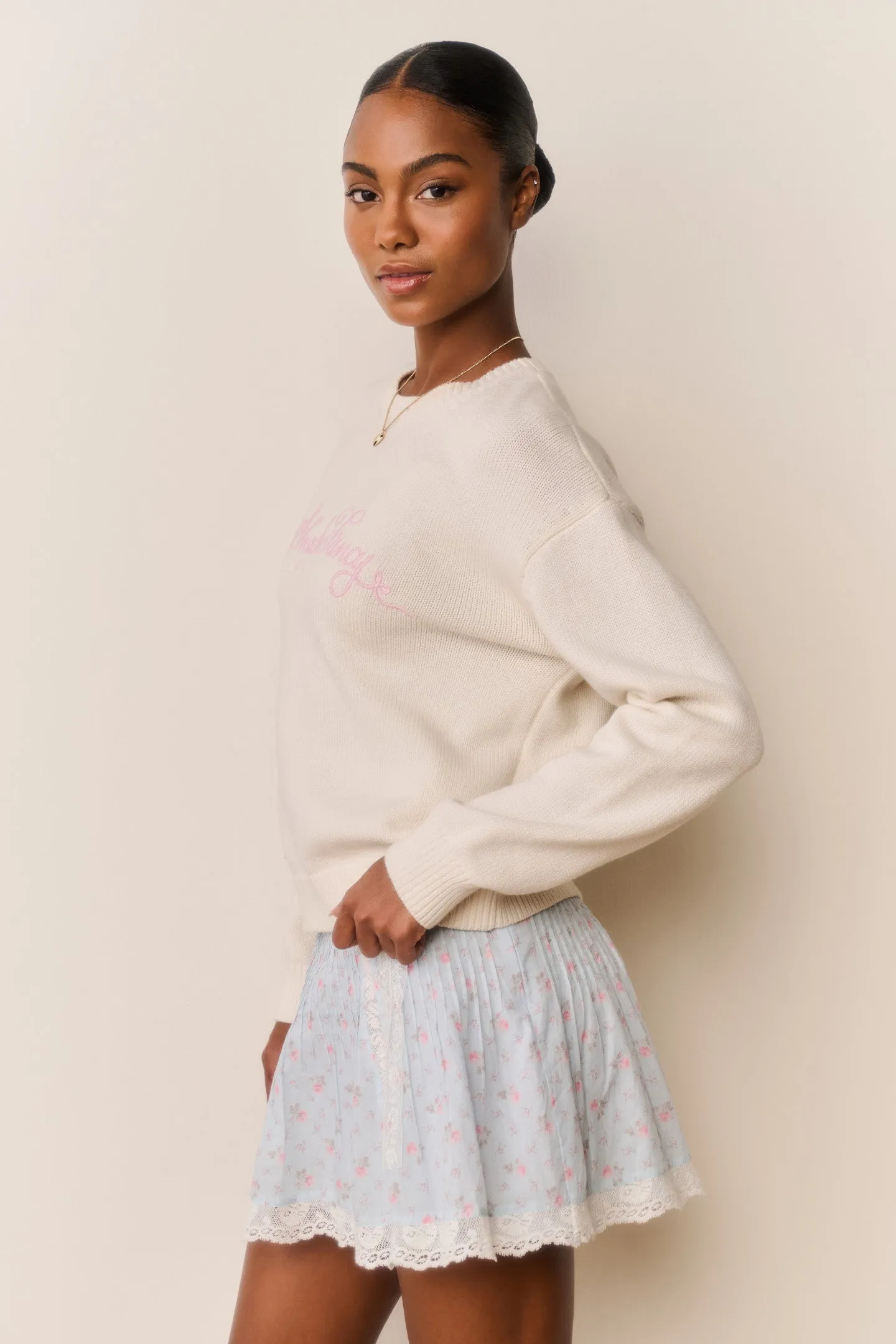 Selman Embroidered Cotton Pullover sold by LoveShackFancy product image thumbnail 4