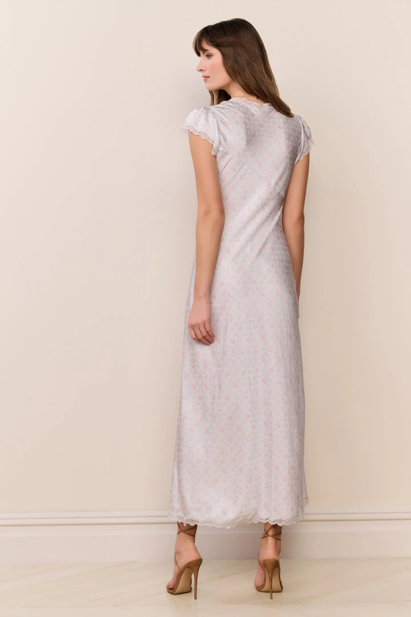Theodore Silk-Blend Floral Maxi Dress sold by LoveShackFancy product image thumbnail 5
