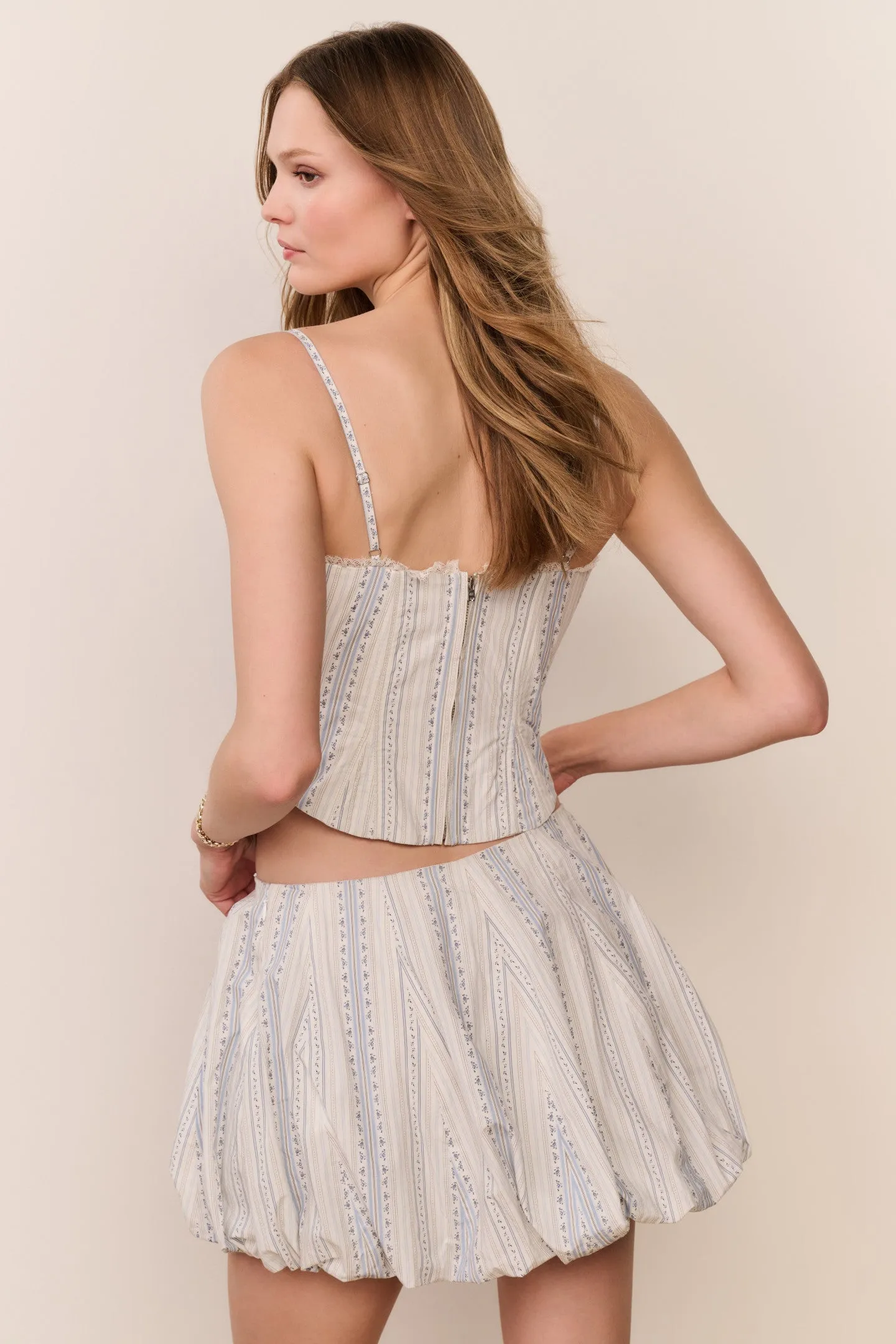 Georgeanne Cotton Mini Bubble Skirt sold by LoveShackFancy product image thumbnail 4