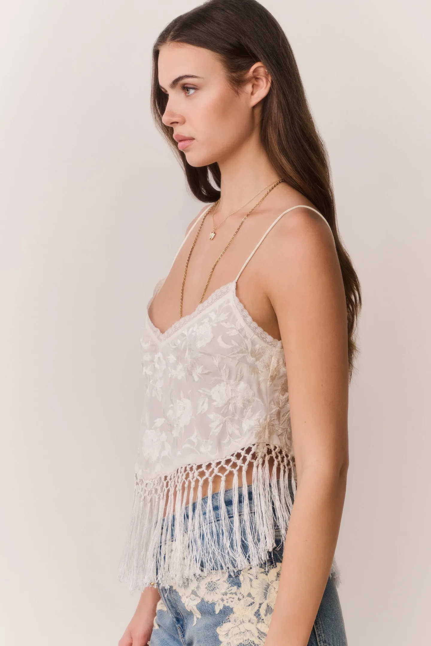 Annemarie Fringe Crop Top sold by LoveShackFancy product image thumbnail 4