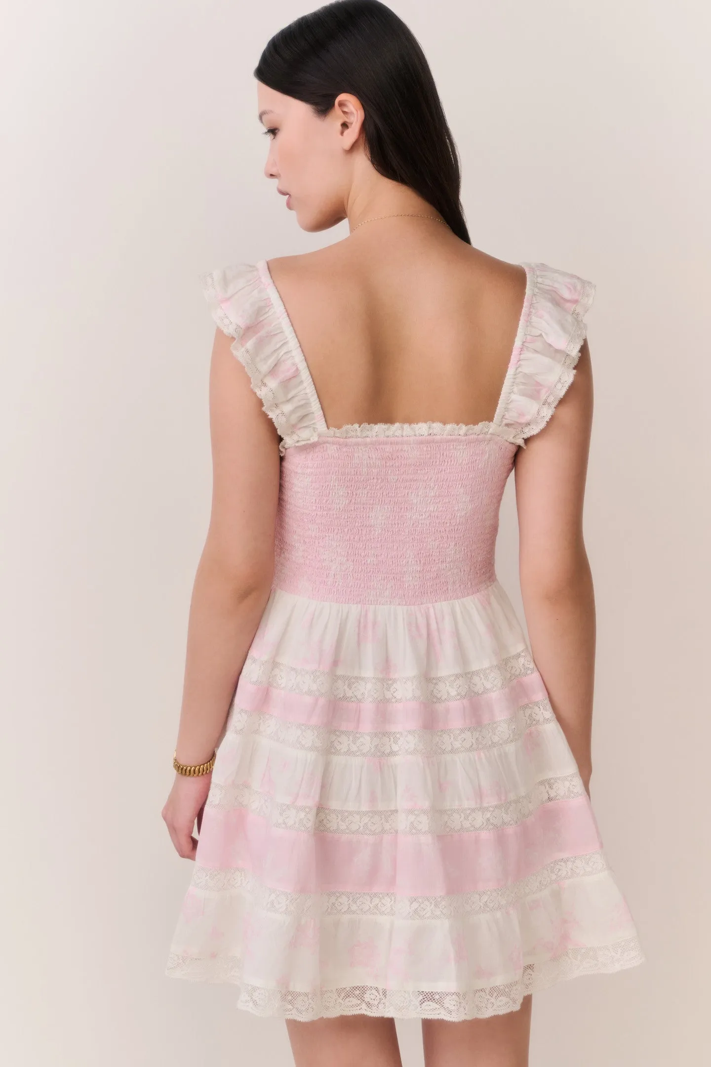 Colbera Mixed Print Cotton Mini Dress sold by LoveShackFancy product image thumbnail 5