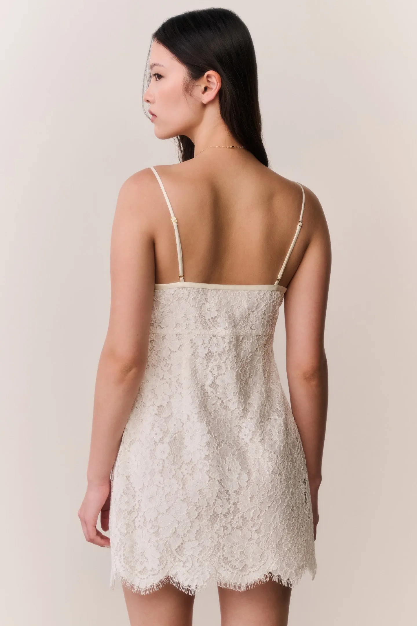 Petaline Lace Mini Dress sold by LoveShackFancy product image thumbnail 5
