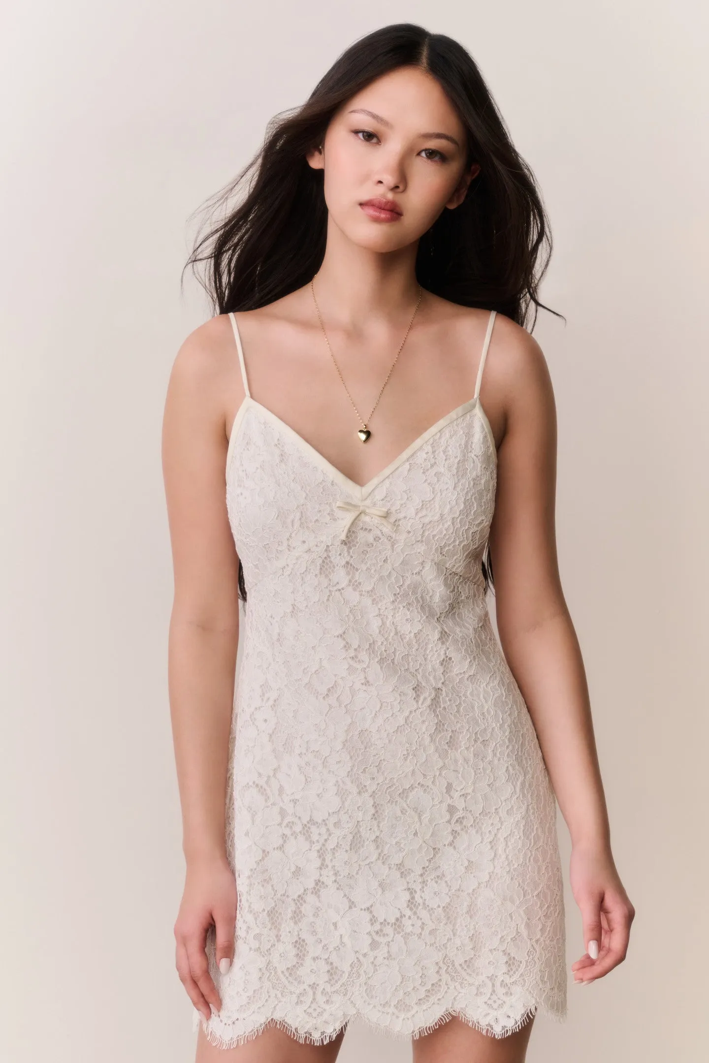 Petaline Lace Mini Dress sold by LoveShackFancy product image thumbnail 2