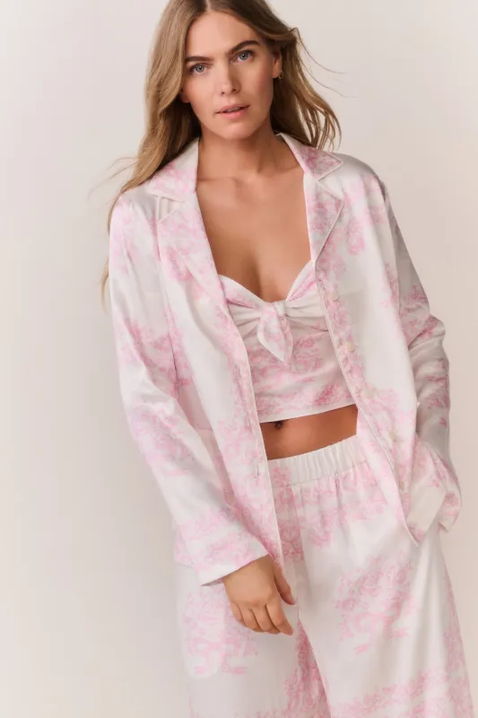 Renetta Bandana Toile Print Shirt made by LoveShackFancy