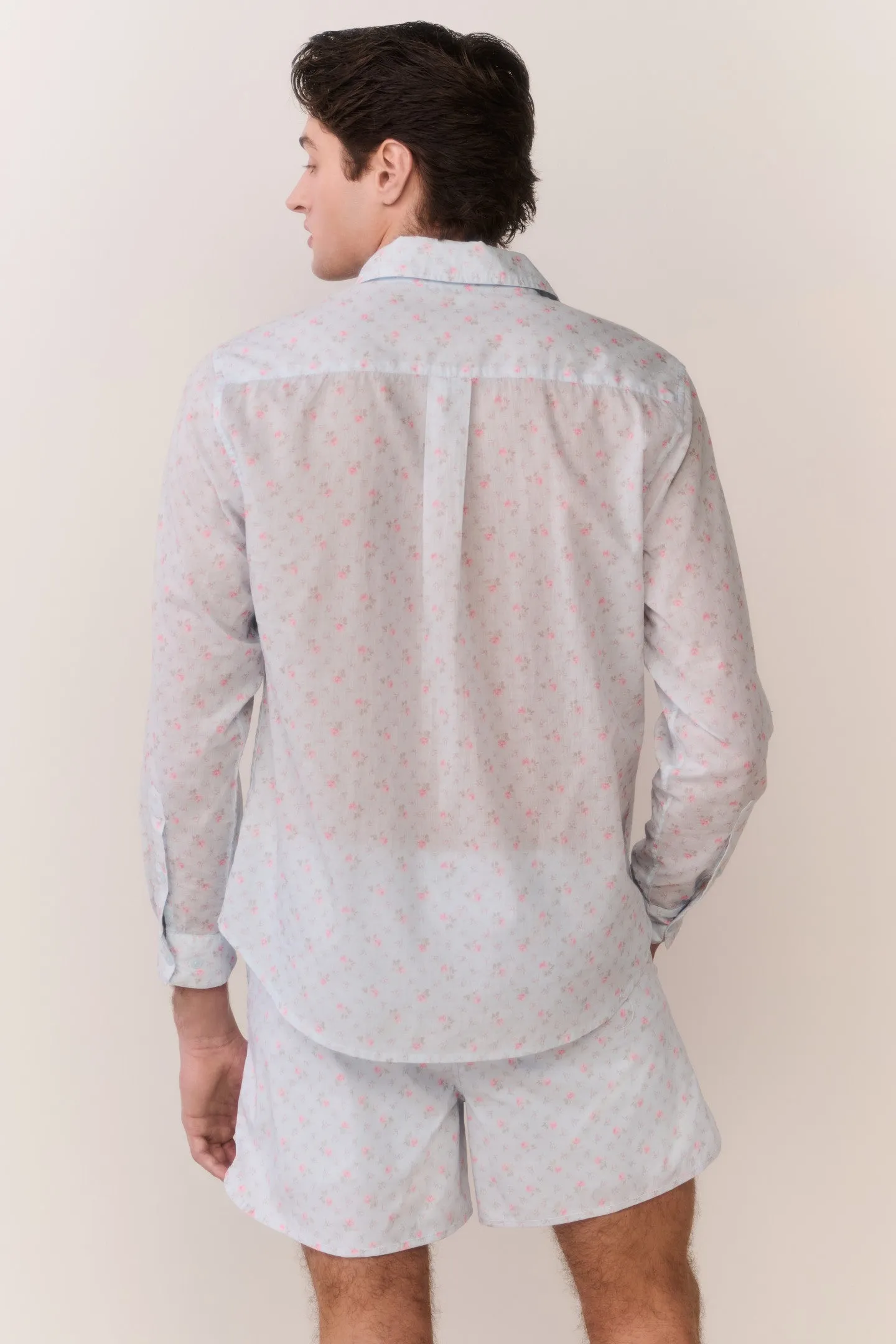 MR FANCY Kai Blue Floral Swim Shorts sold by LoveShackFancy product image thumbnail 4