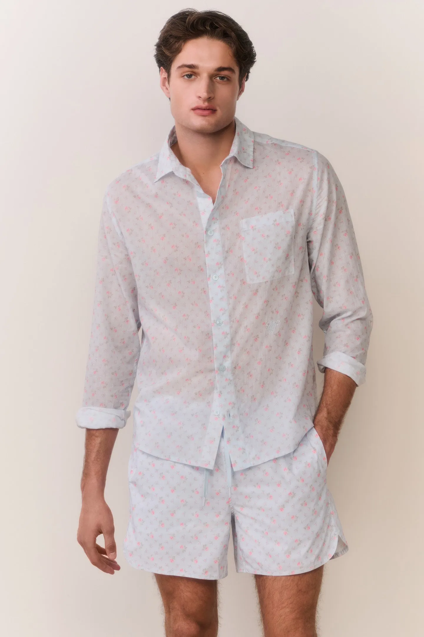 Hudley Floral Cotton Unisex Shirt sold by LoveShackFancy product image thumbnail 2