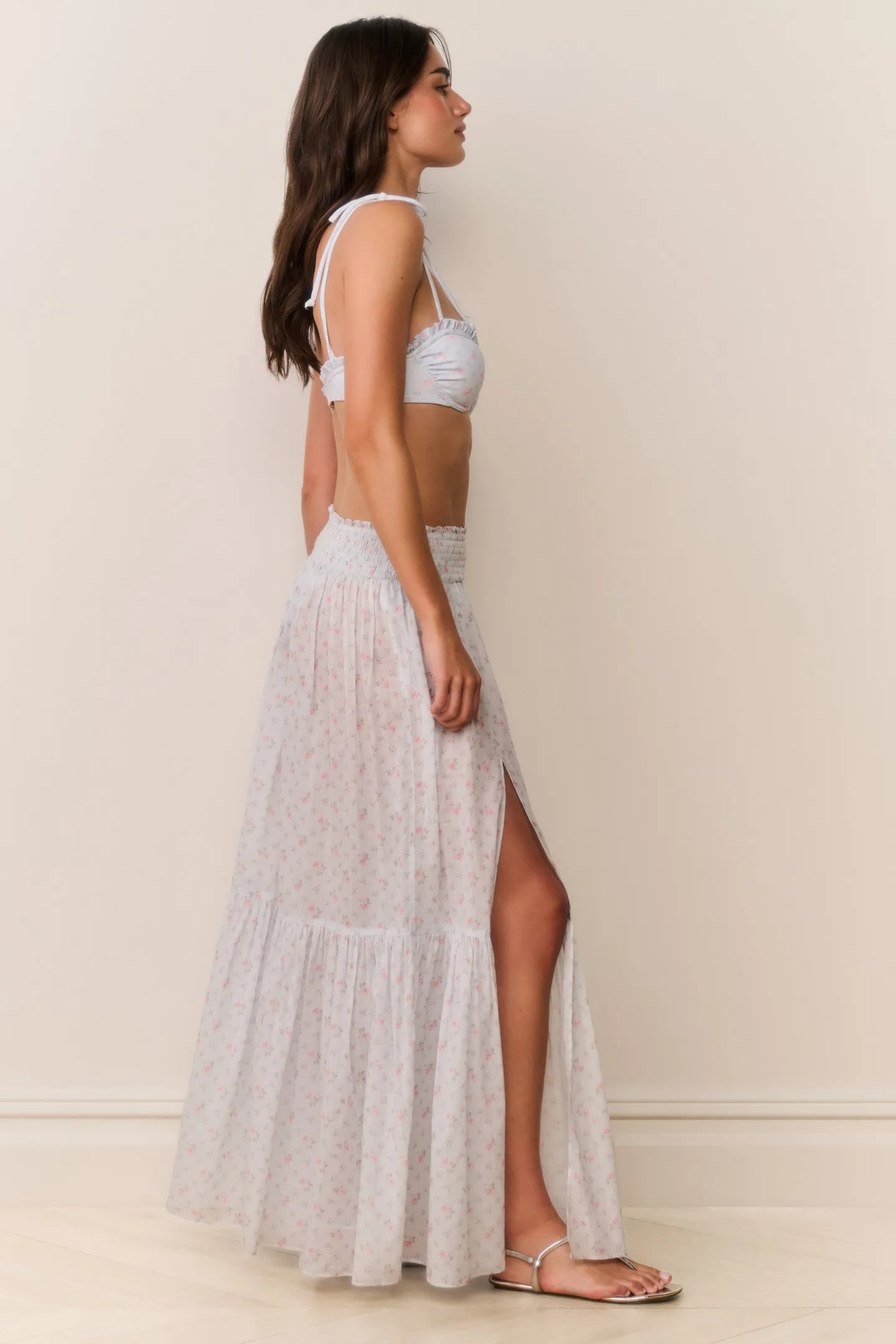 Umber Cotton Maxi Cover-Up Skirt sold by LoveShackFancy product image thumbnail 2