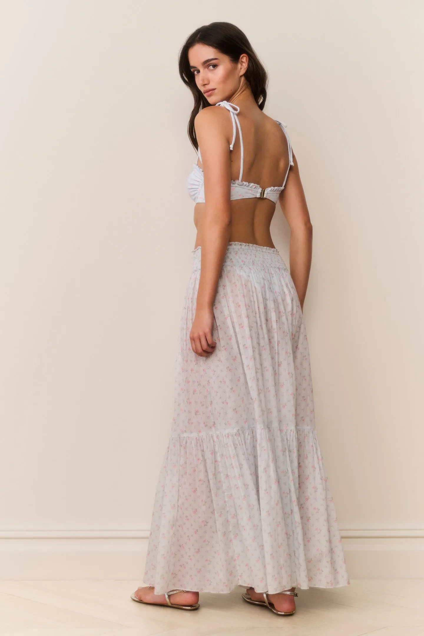 Umber Cotton Maxi Cover-Up Skirt sold by LoveShackFancy product image thumbnail 4