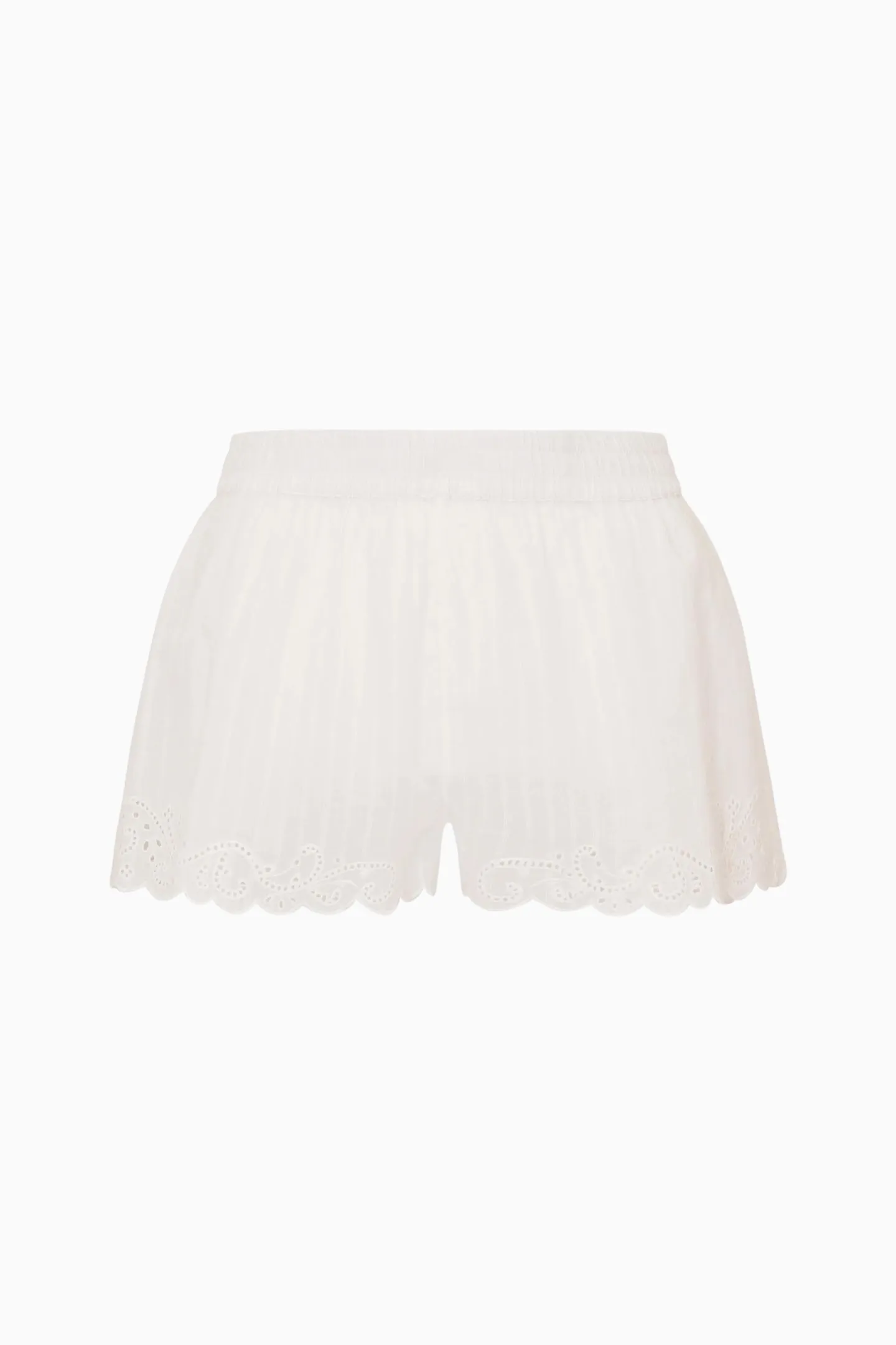 Ocean Embroidered Cotton Cover-Up Shorts sold by LoveShackFancy product image thumbnail 5