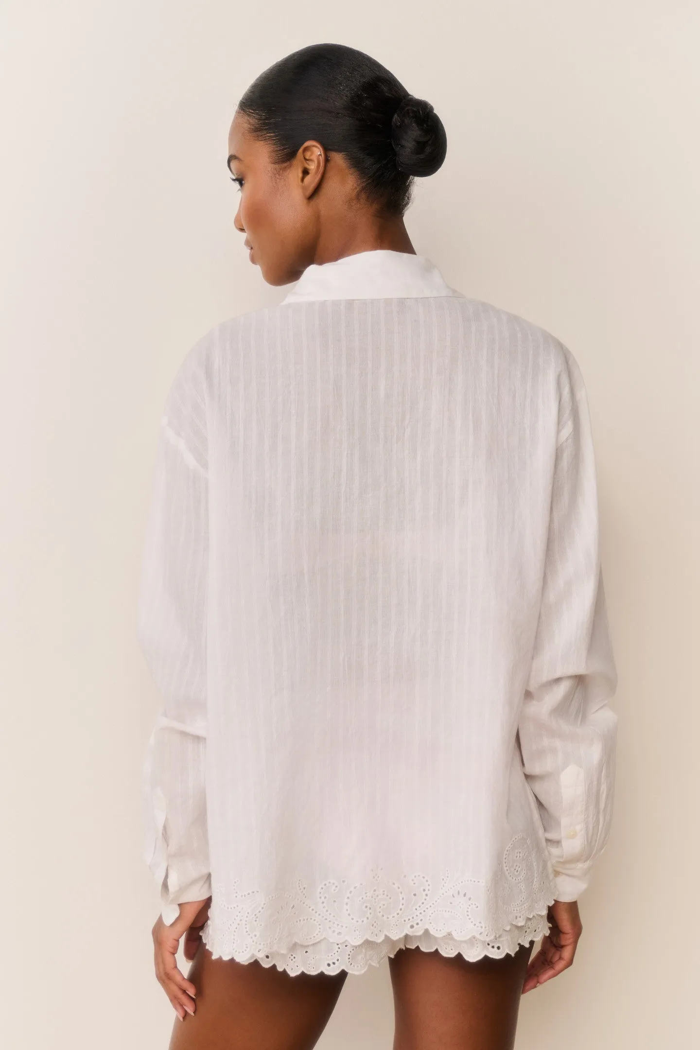 Montane Embroidered Cotton Shirt sold by LoveShackFancy product image thumbnail 5