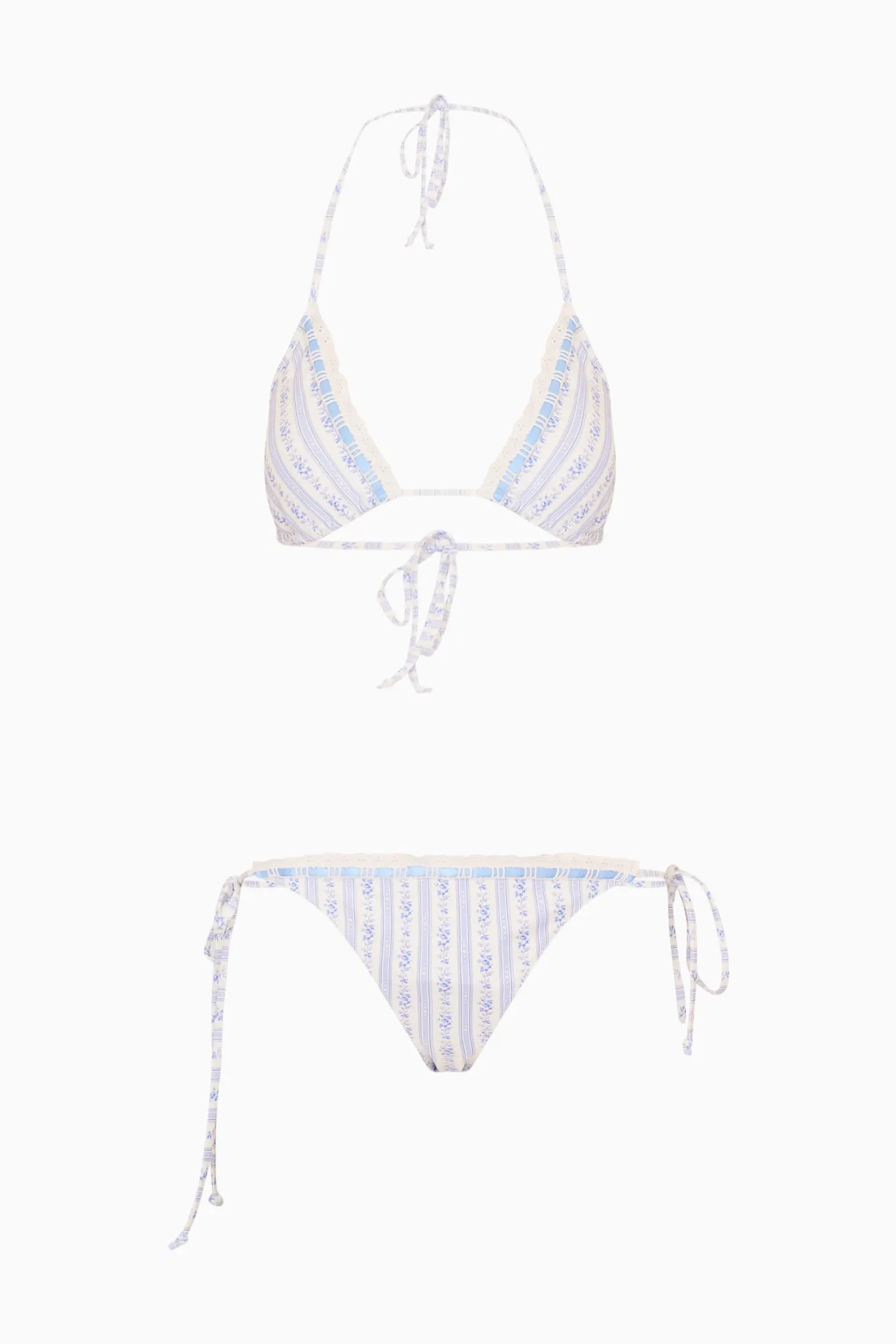 Harbor Floral Striped Bikini sold by LoveShackFancy product image thumbnail 5