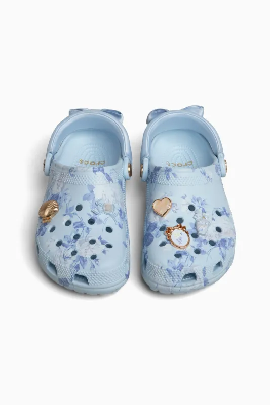 LoveShackFancy x Crocs Blue Classic Clog made by LoveShackFancy