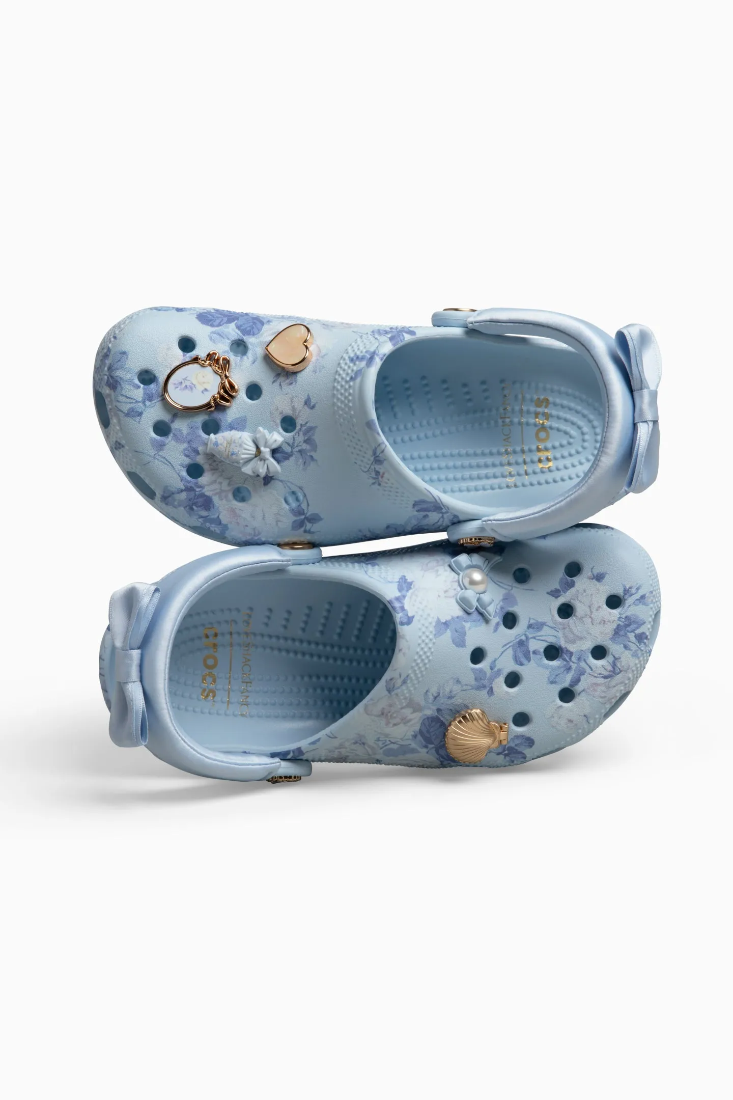 LoveShackFancy x Crocs Blue Classic Clog sold by LoveShackFancy product image thumbnail 4