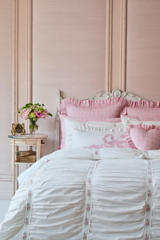 Forever In Love Embroidered Duvet Cover + Sham Set made by LoveShackFancy