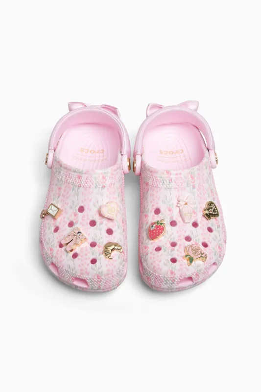 LoveShackFancy x Crocs Pink Classic Clog made by LoveShackFancy