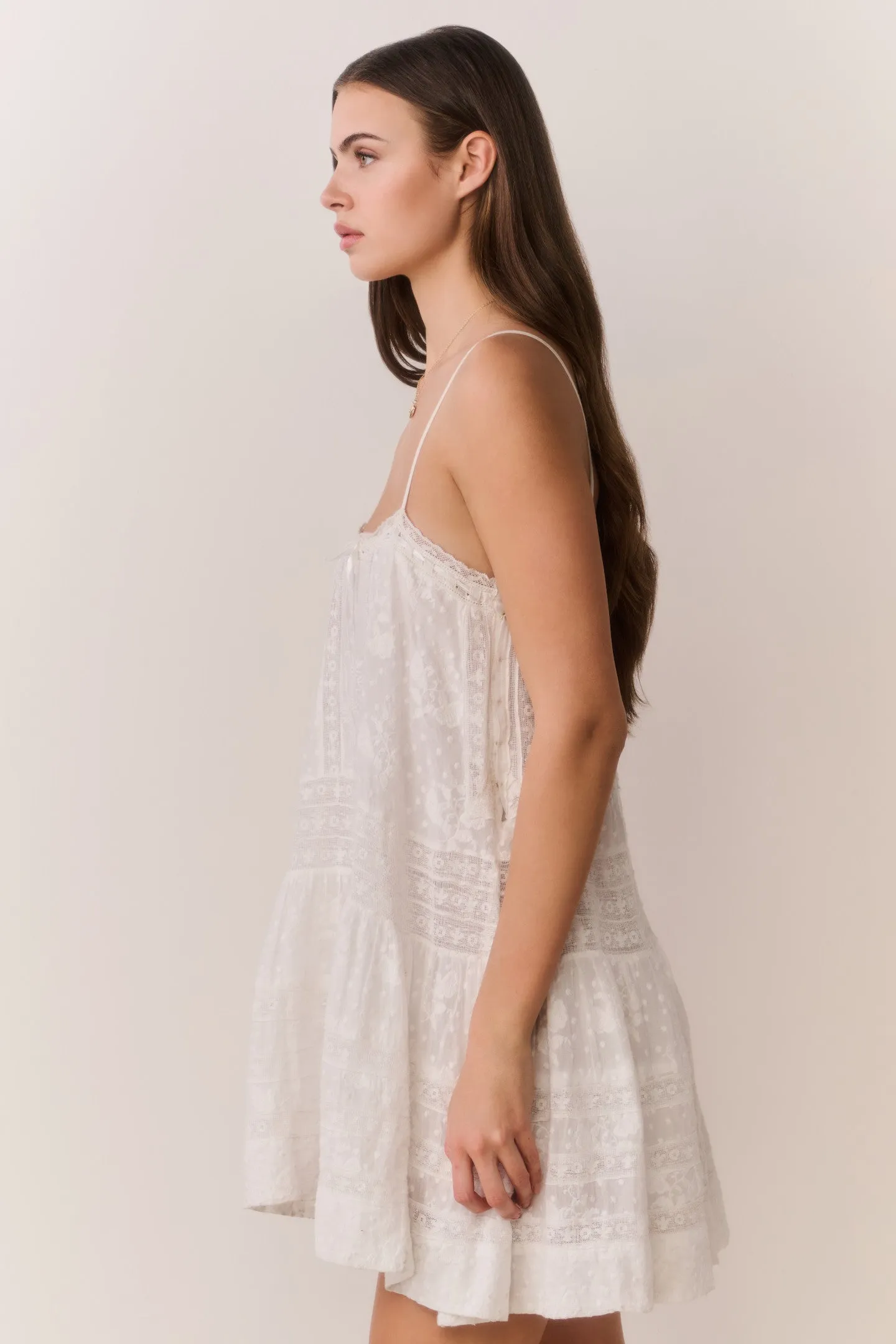 Vionett Cotton Victorian Mini Dress sold by LoveShackFancy product image thumbnail 5