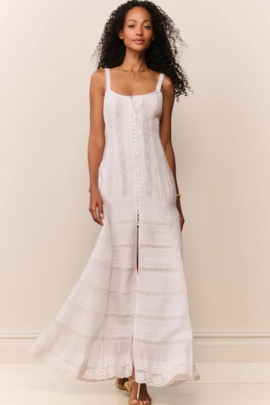 Calyx Cotton Victorian Maxi Dress made by LoveShackFancy