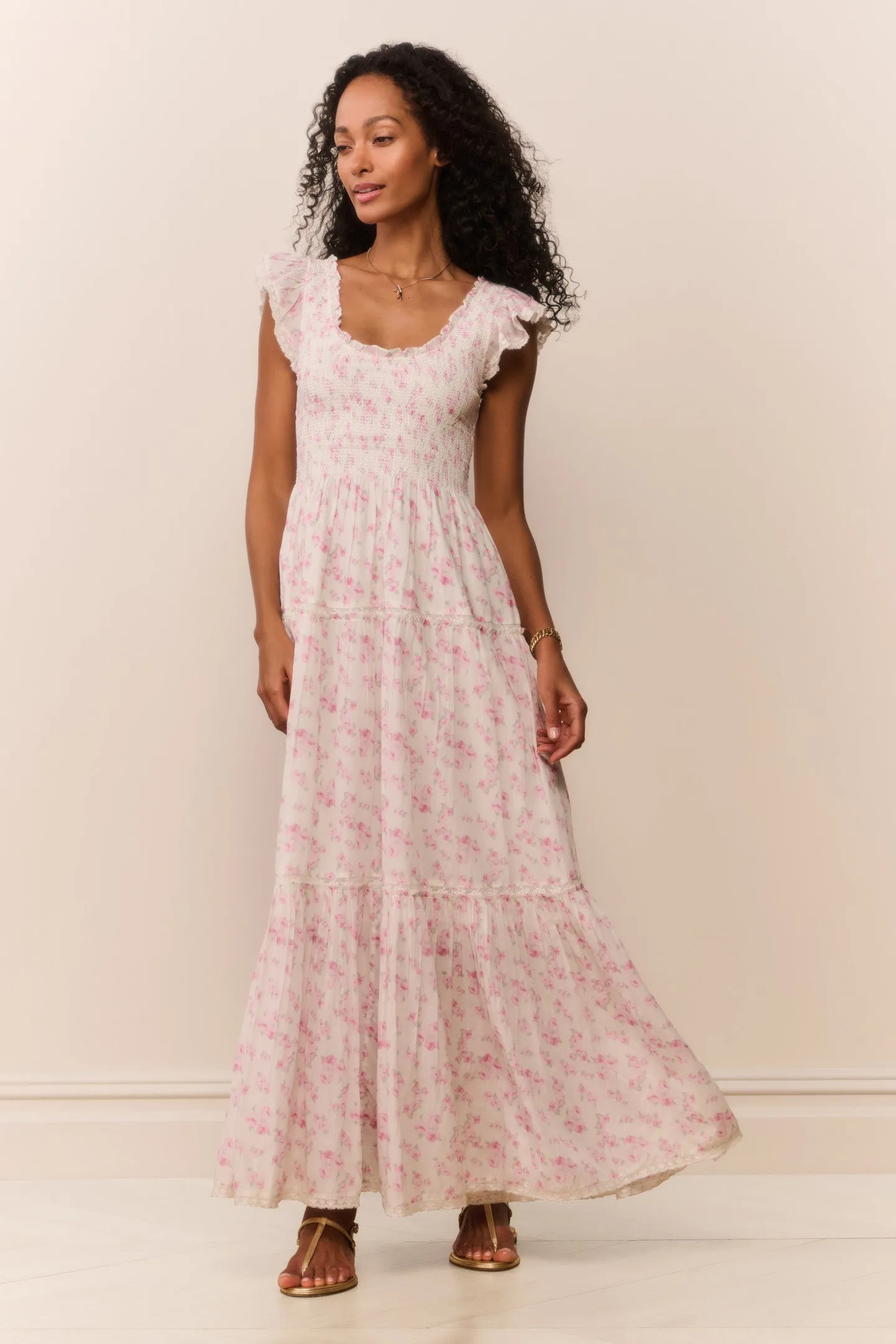 Chessie Blooming Floral Maxi Dress - RUSTIC ORCHID sold by LoveShackFancy product image thumbnail 2