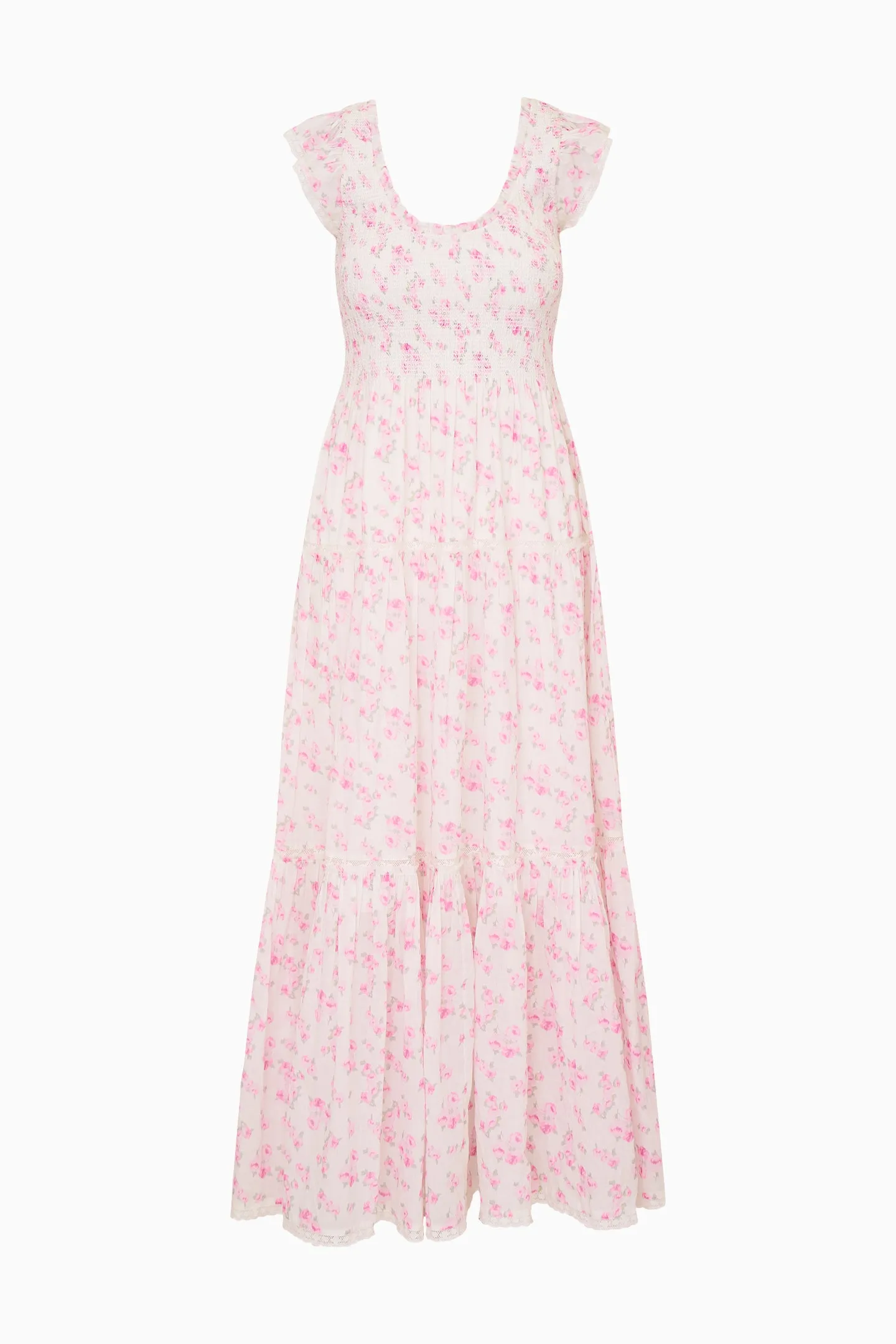 Chessie Blooming Floral Maxi Dress - RUSTIC ORCHID sold by LoveShackFancy product image thumbnail 5