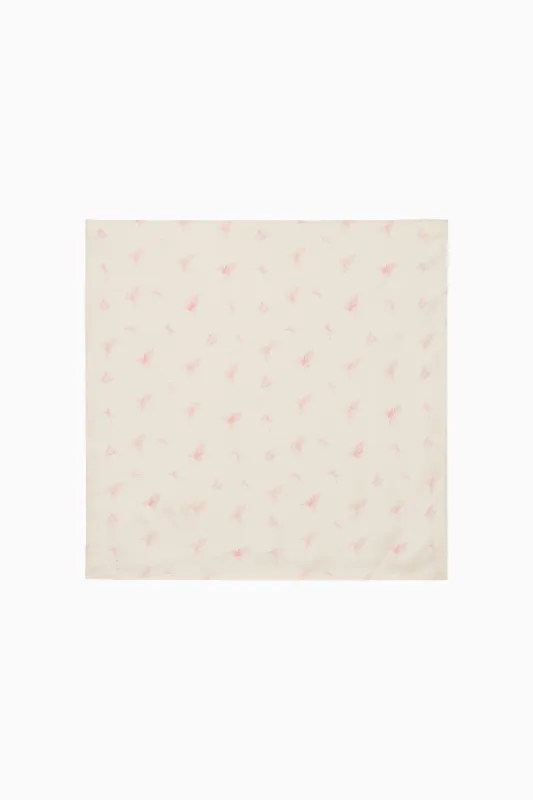 Clem Printed Cotton Head Scarf - PINK ICING made by LoveShackFancy