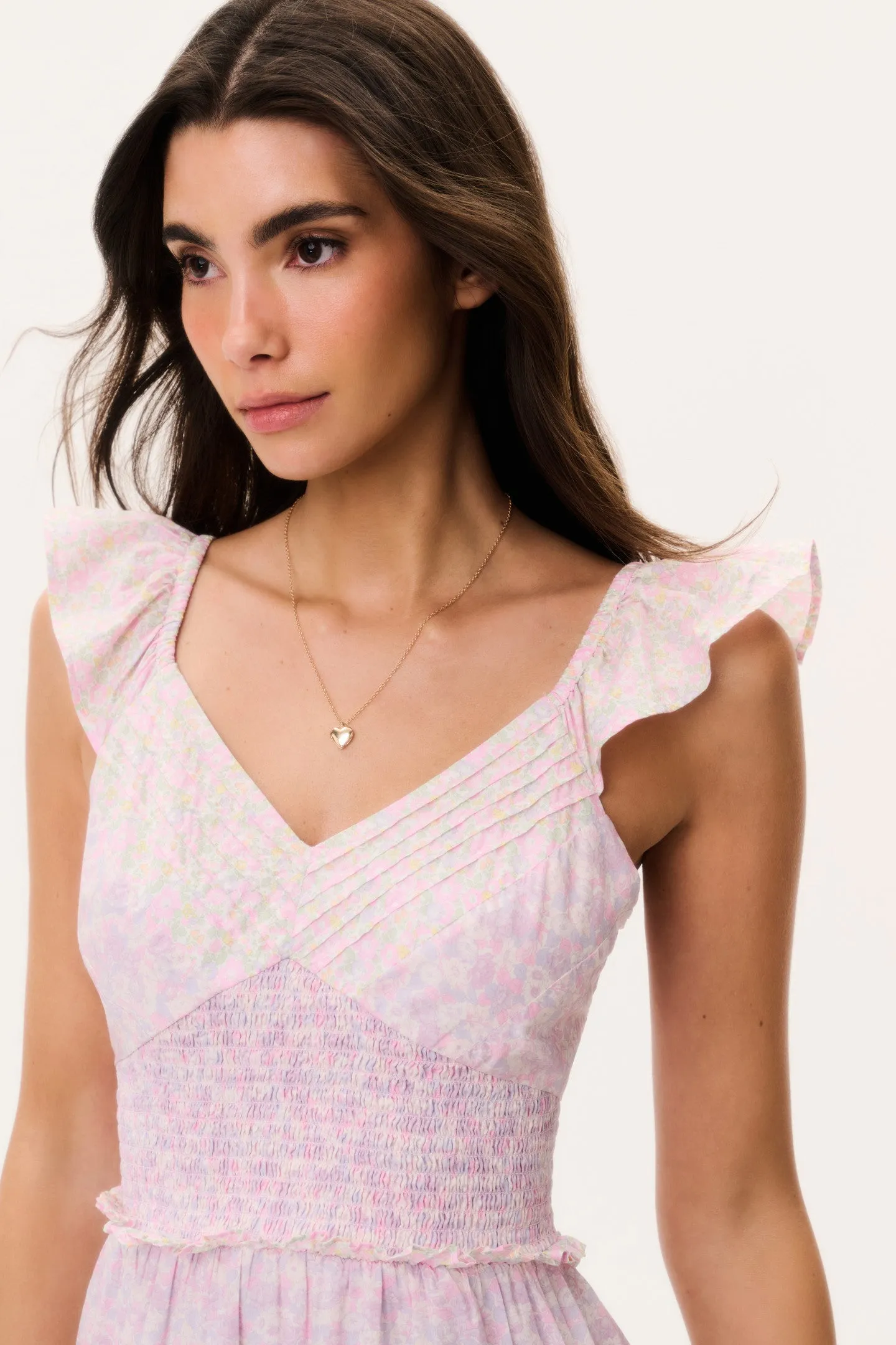 Made With Liberty Fabrics Preseline Mini Dress sold by LoveShackFancy product image thumbnail 3