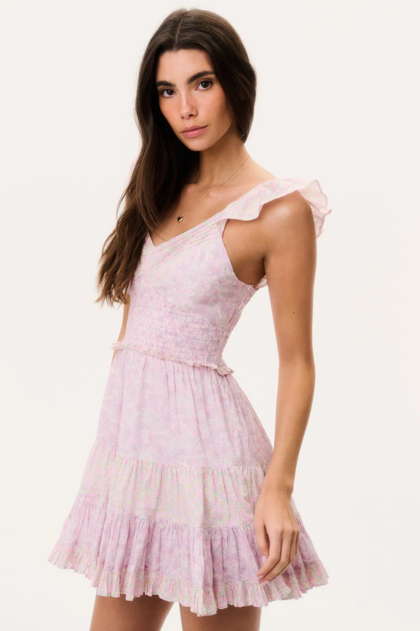 Made With Liberty Fabrics Preseline Mini Dress sold by LoveShackFancy product image thumbnail 5