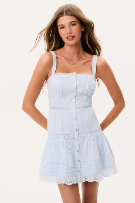 Charlize Cotton Mini Dress made by LoveShackFancy