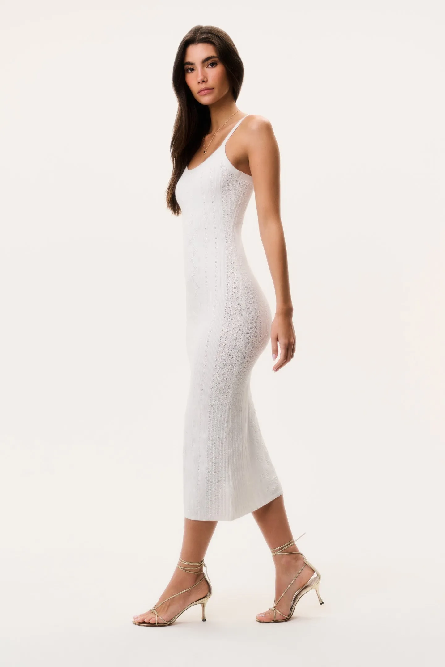 Opalina Cotton Pointelle Midi Dress sold by LoveShackFancy product image thumbnail 3