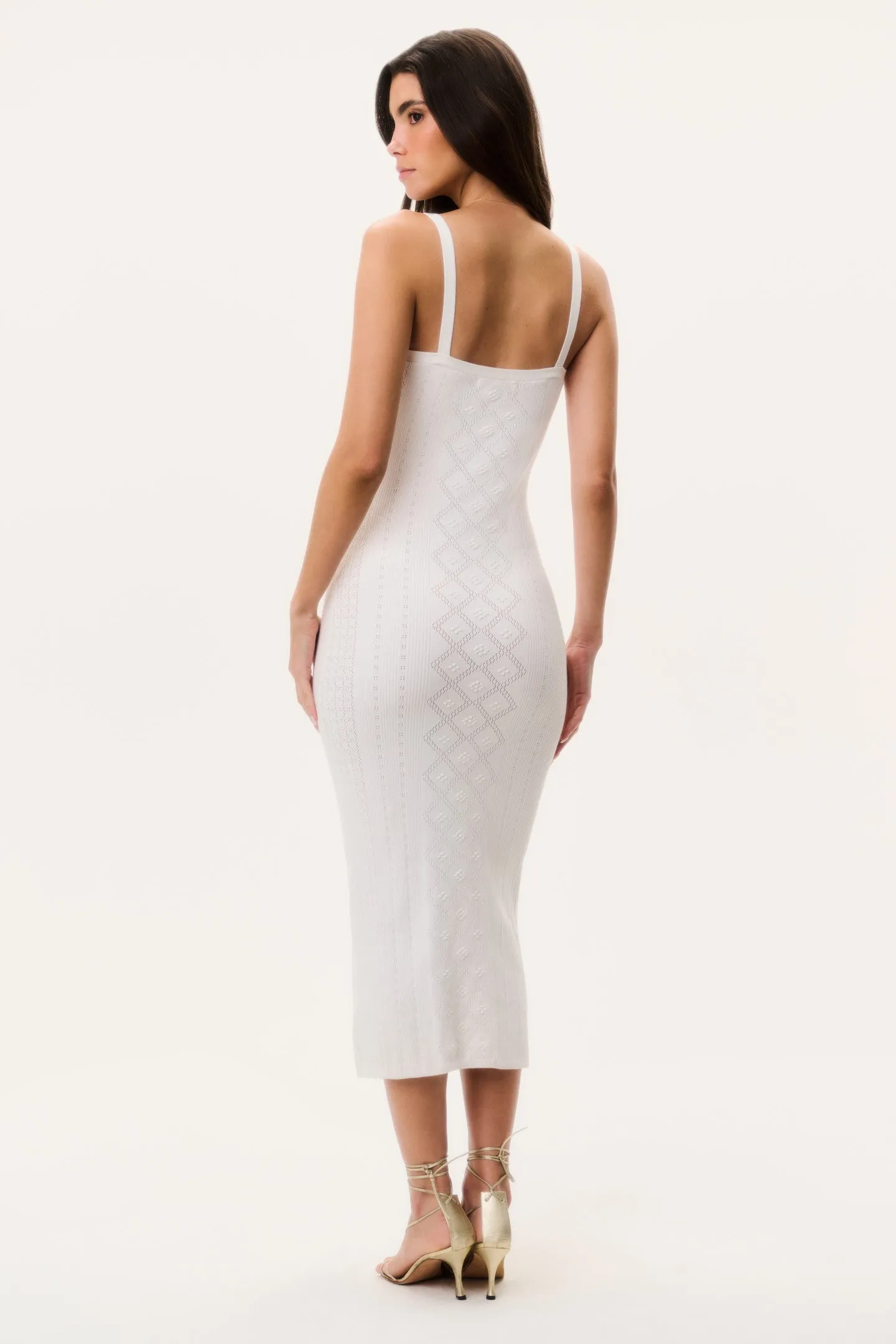 Opalina Cotton Pointelle Midi Dress sold by LoveShackFancy product image thumbnail 4