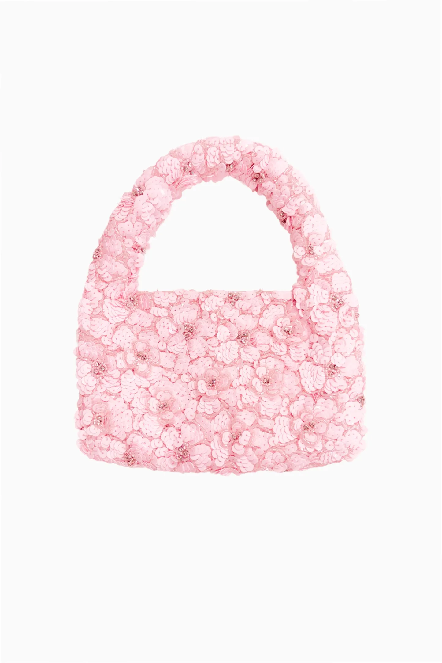 Serina Hand-Beaded Sequin Mini Purse sold by LoveShackFancy