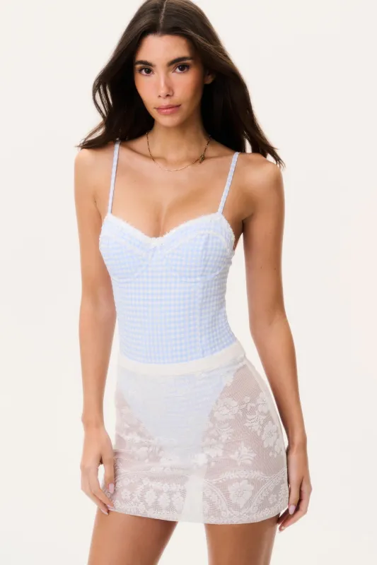 Cirelle Lace Cover-Up Skirt made by LoveShackFancy