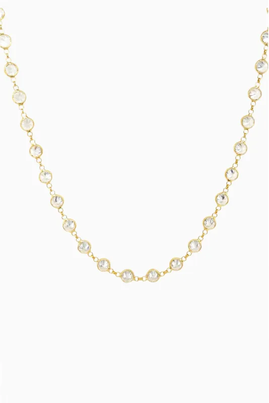 Jennifer Miller Bezel Station Necklace made by LoveShackFancy