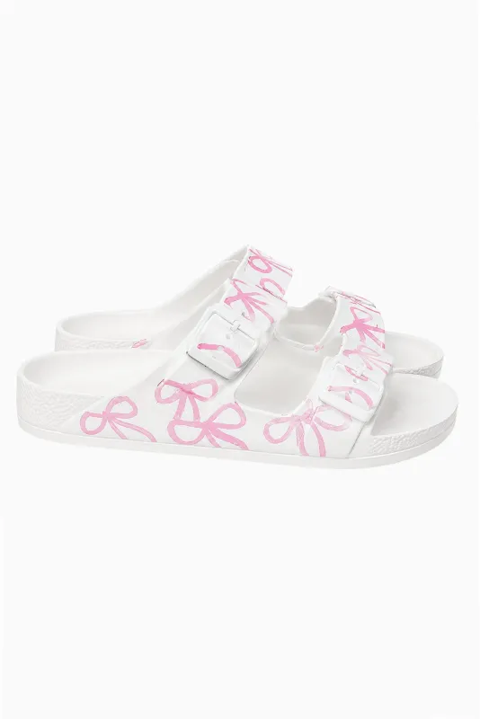 Gabriela V Hand Painted Rubber Sandals made by LoveShackFancy
