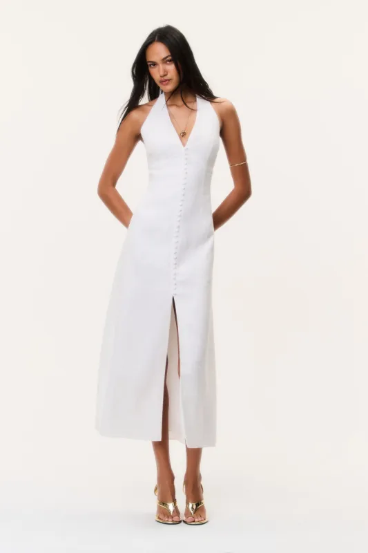Lovis Linen Halter Maxi Dress made by LoveShackFancy
