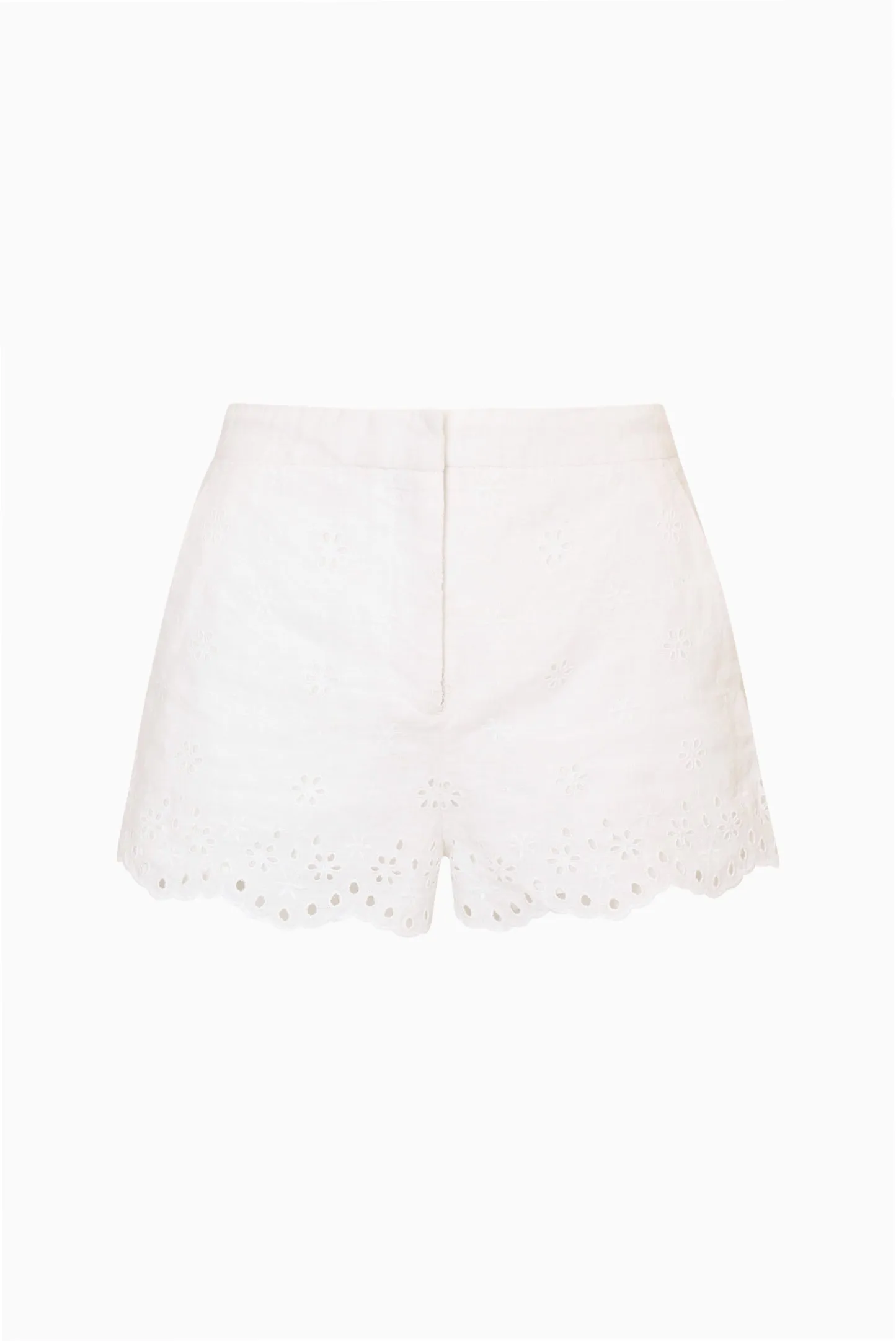 Jodine Eyelet Linen Shorts sold by LoveShackFancy product image thumbnail 5