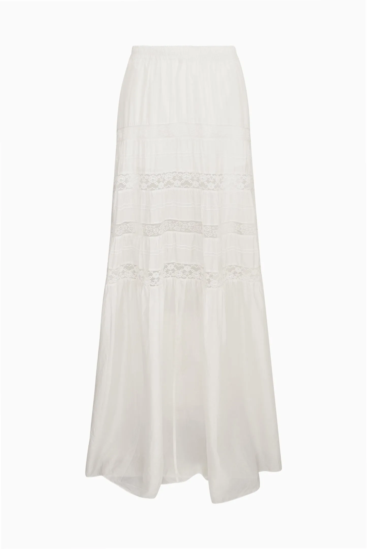 Nivine Silk Lace Maxi Skirt sold by LoveShackFancy product image thumbnail 4