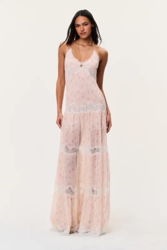 Kieva Floral Cotton-Silk Maxi Dress made by LoveShackFancy