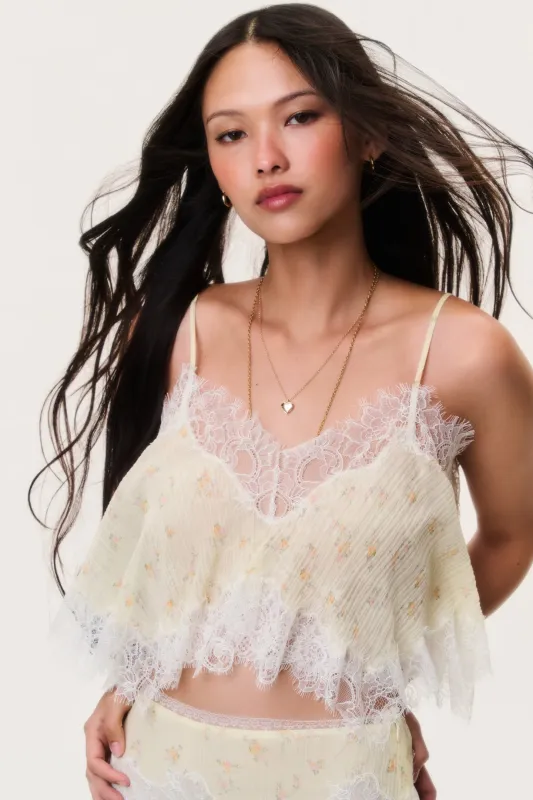 Elysia Cotton-Silk Crop Top made by LoveShackFancy