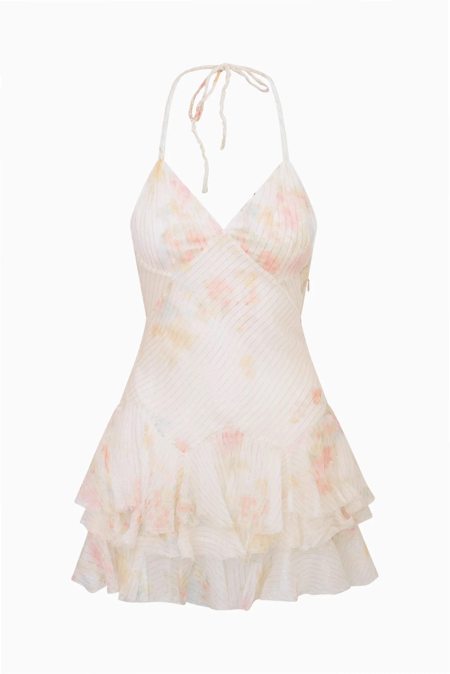 Adrinette Silk Chiffon Mini Dress sold by LoveShackFancy product image thumbnail 5