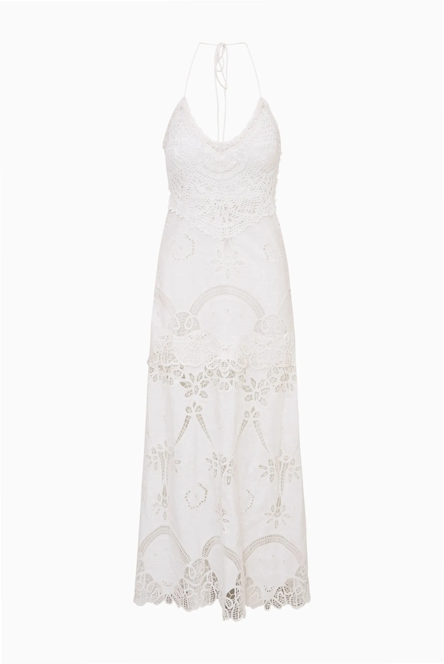 Veyla Crochet Eyelet Maxi Dress sold by LoveShackFancy