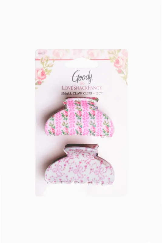 Goody x Love Shack Fancy Small Claw Clip - 2ct - Blooming Heirloom and Coquette Bow made by LoveShackFancy