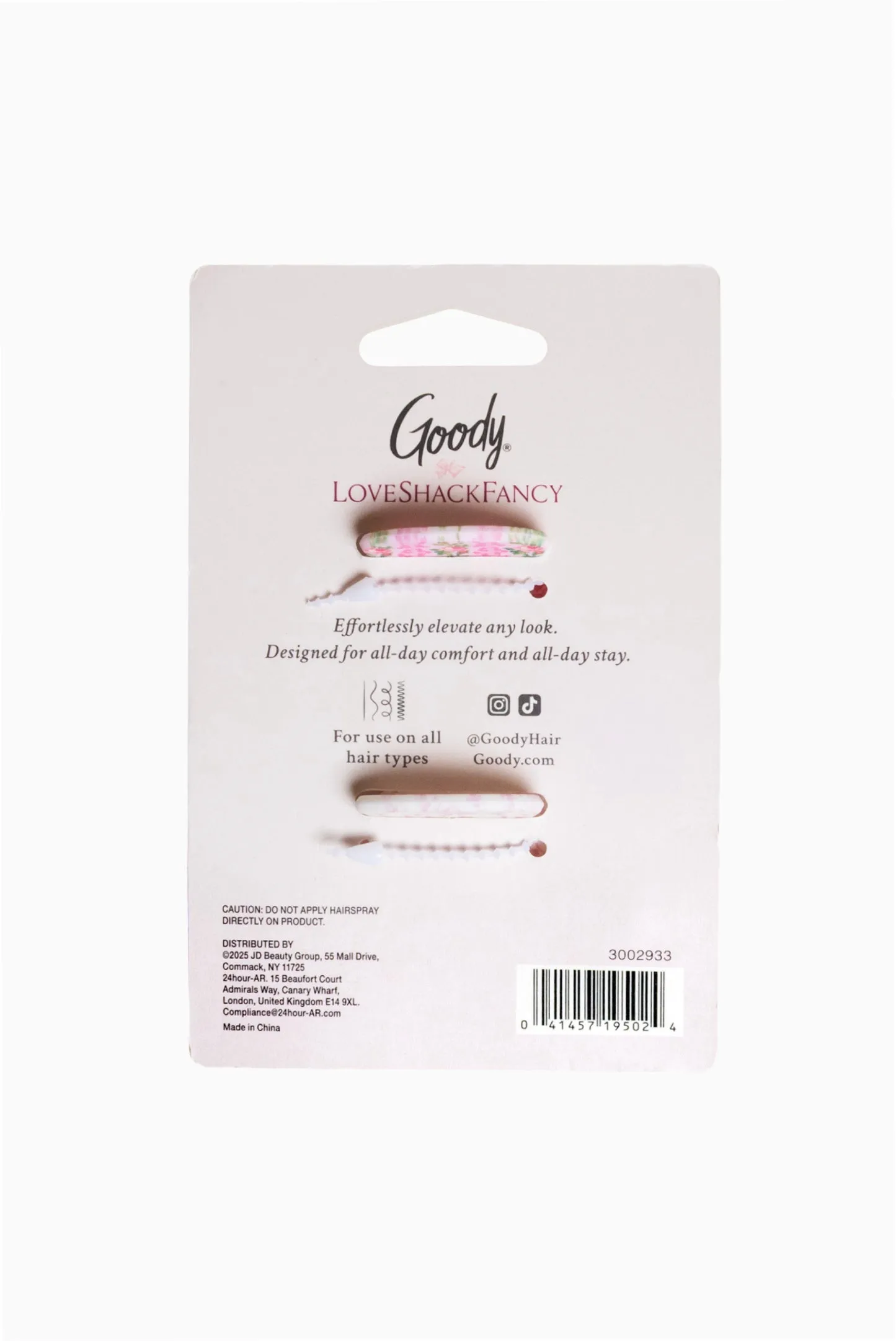 Goody x Love Shack Fancy Small Claw Clip - 2ct - Blooming Heirloom and Coquette Bow sold by LoveShackFancy product image thumbnail 3