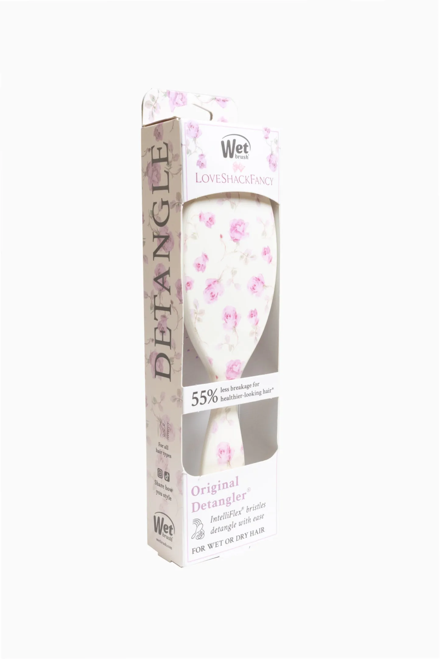 Wet Brush x Love Shack Fancy Original Detangler - Ribbon Rosa sold by LoveShackFancy product image thumbnail 4