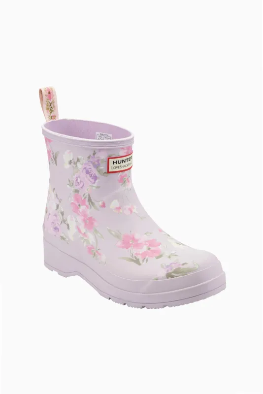 Women's Play Short Rain Boot - HAPPY THOUGHTS made by LoveShackFancy