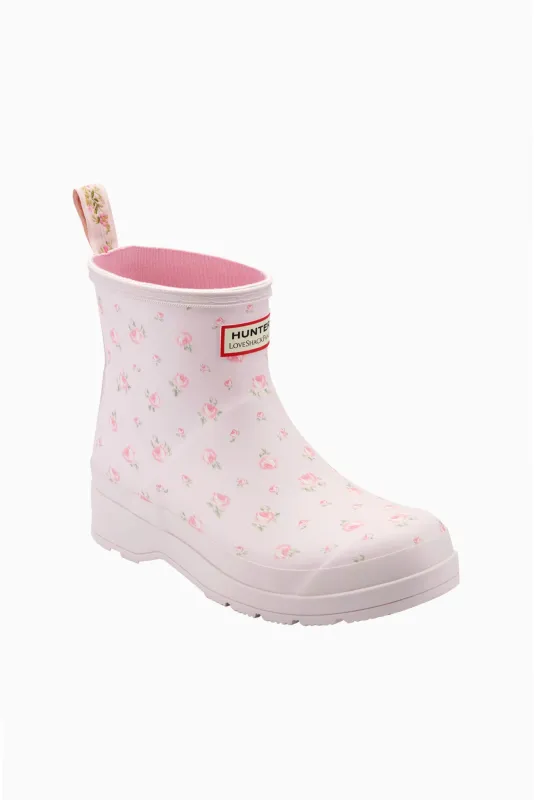 Hunter x LoveShackFancy Women's Play Short Rain Boot made by LoveShackFancy