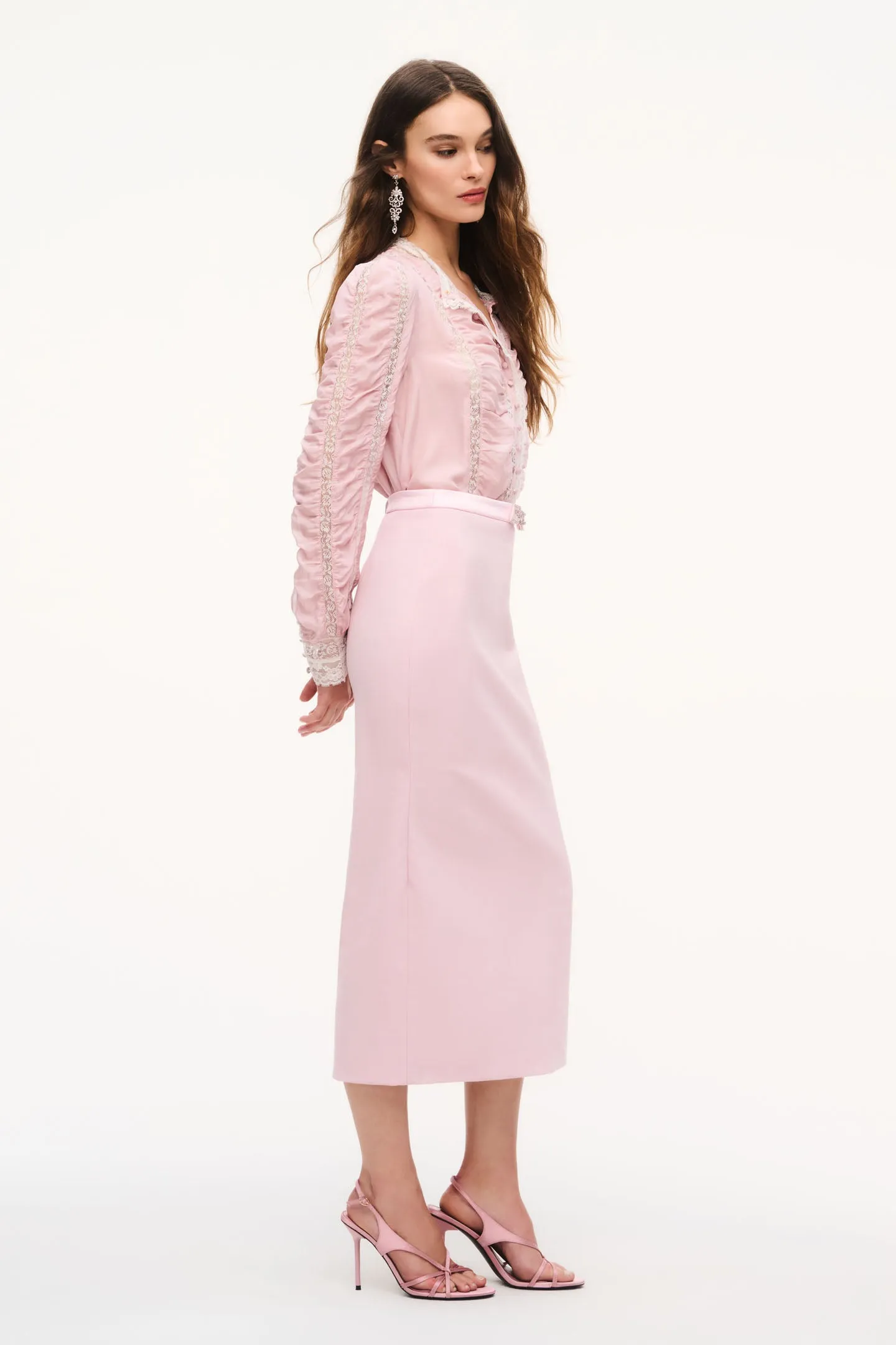 Jacque Silk Lace Blouse sold by LoveShackFancy product image thumbnail 4