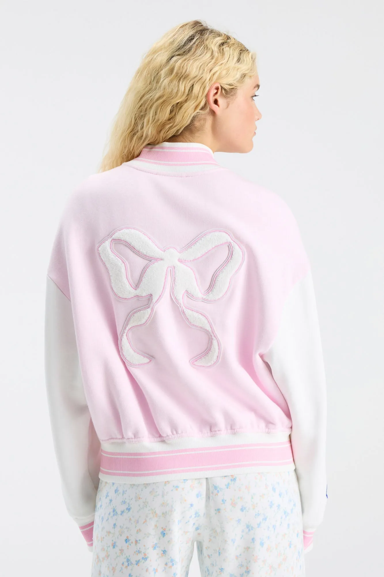 Collegiate Varsity Jacket - GATOR PINK sold by LoveShackFancy product image thumbnail 2