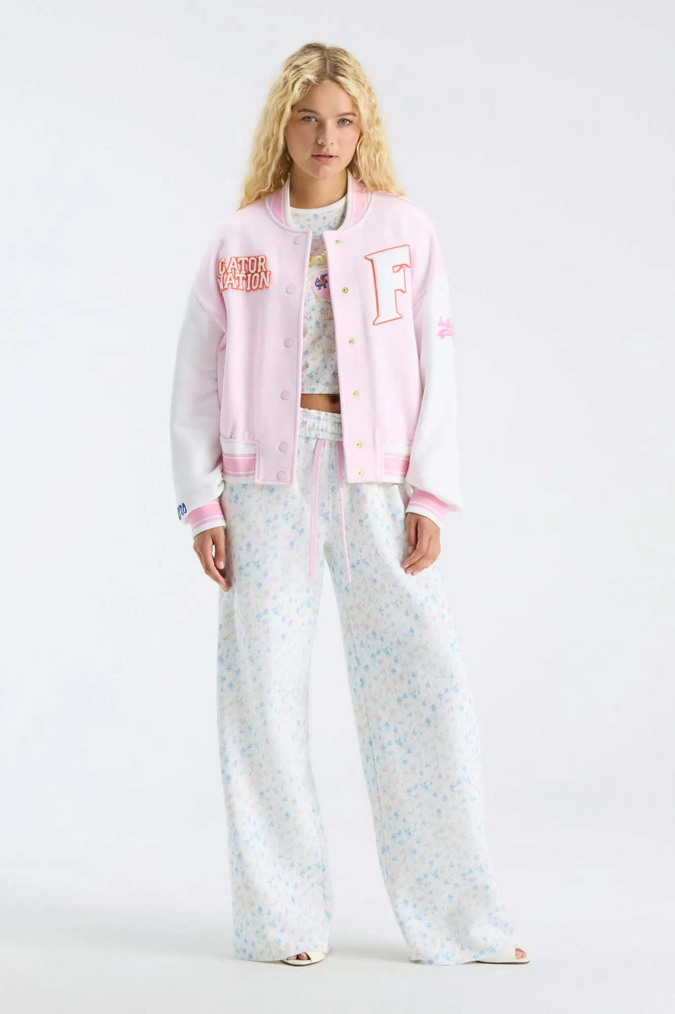 Collegiate Varsity Jacket - GATOR PINK sold by LoveShackFancy product image thumbnail 3