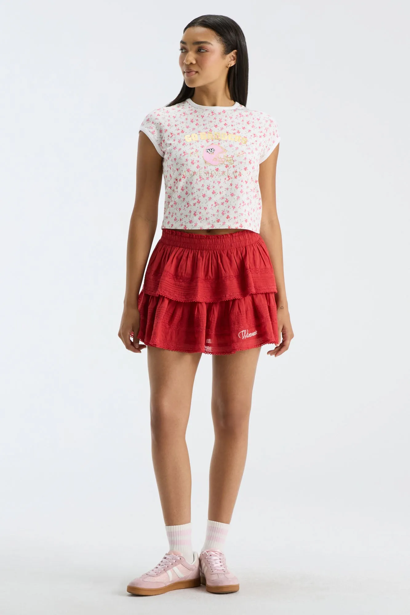 Marykate Ringer Tee - RED SEA sold by LoveShackFancy product image thumbnail 4
